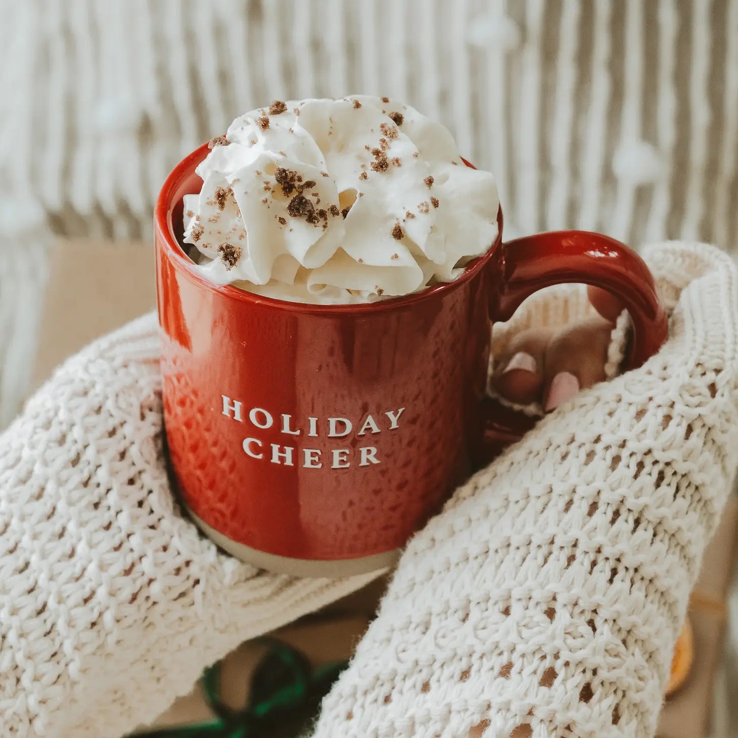 Holiday Cheer Stoneware Coffee Mug