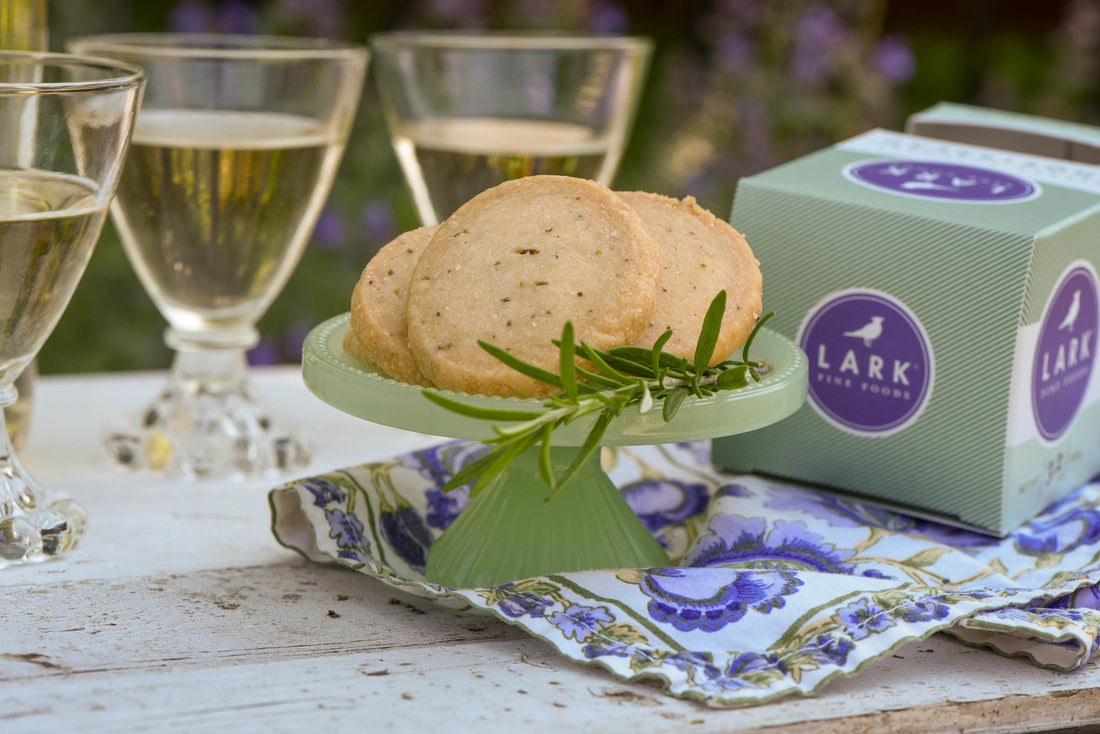 Salted Rosemary Shortbread