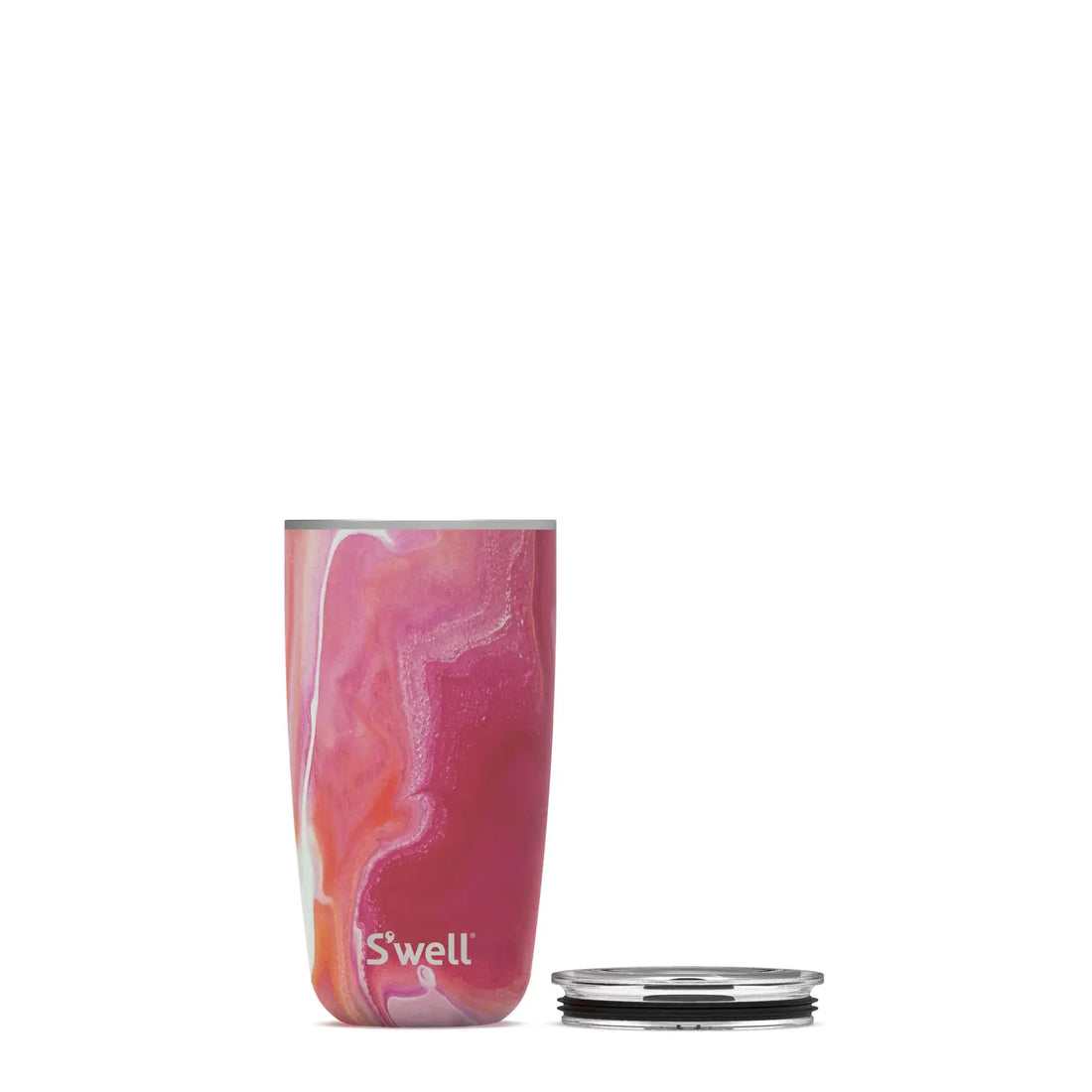 Stainless Steel Tumbler with Lid-Rose Agate
