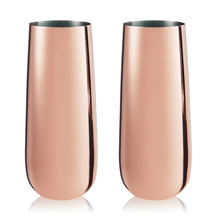 Stemless Champagne Flutes